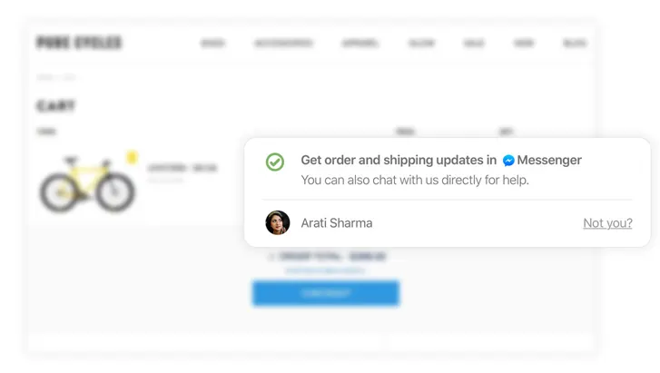 Businesses could embed this widget into their checkout flow
